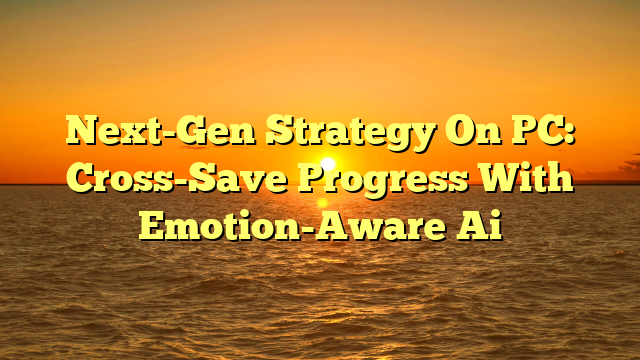 Next-Gen Strategy On PC: Cross-Save Progress With Emotion-Aware Ai