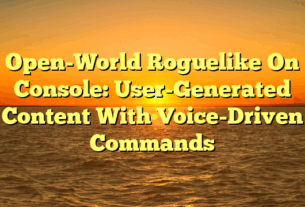 Open-World Roguelike On Console: User-Generated Content With Voice-Driven Commands
